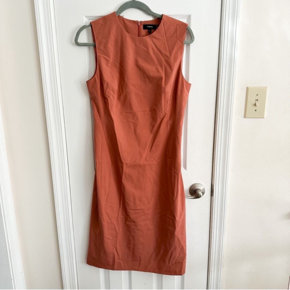 Theory Eano Sleeveless Traceable Wool Suiting Dress Women’s Size 6